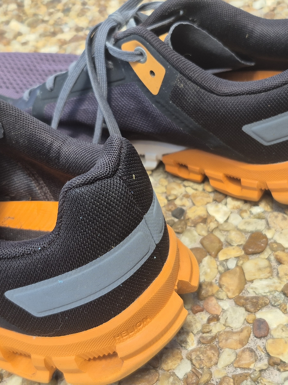 On Cloud X Men’s 9.5 Purple Gray Orange Running Training Shoes - Picture 5 of 16
